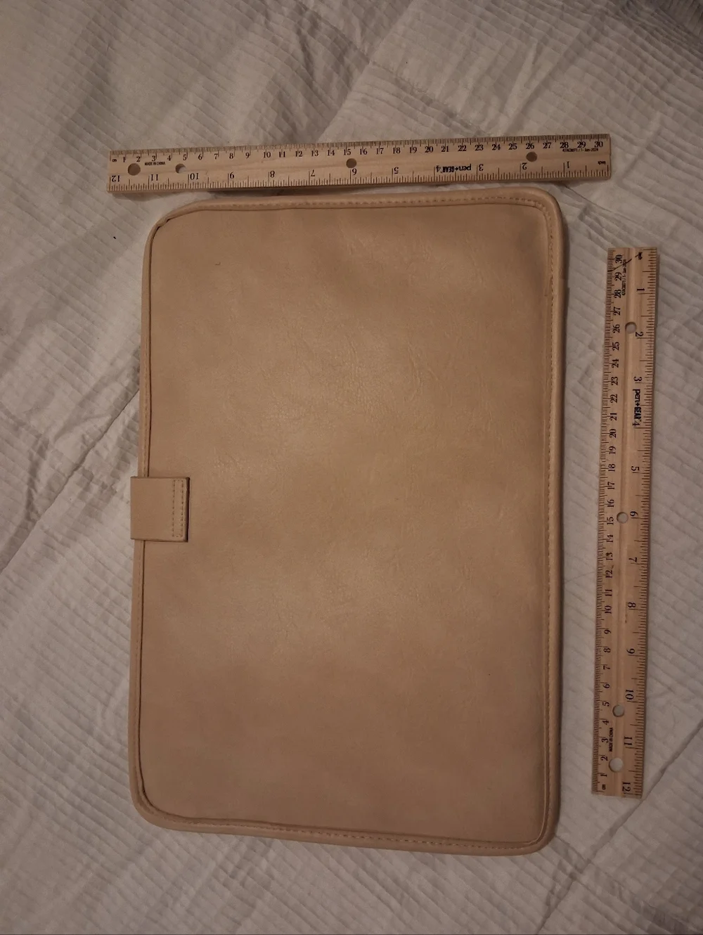 BEIS Beige Laptop Sleeve with Front Pocket